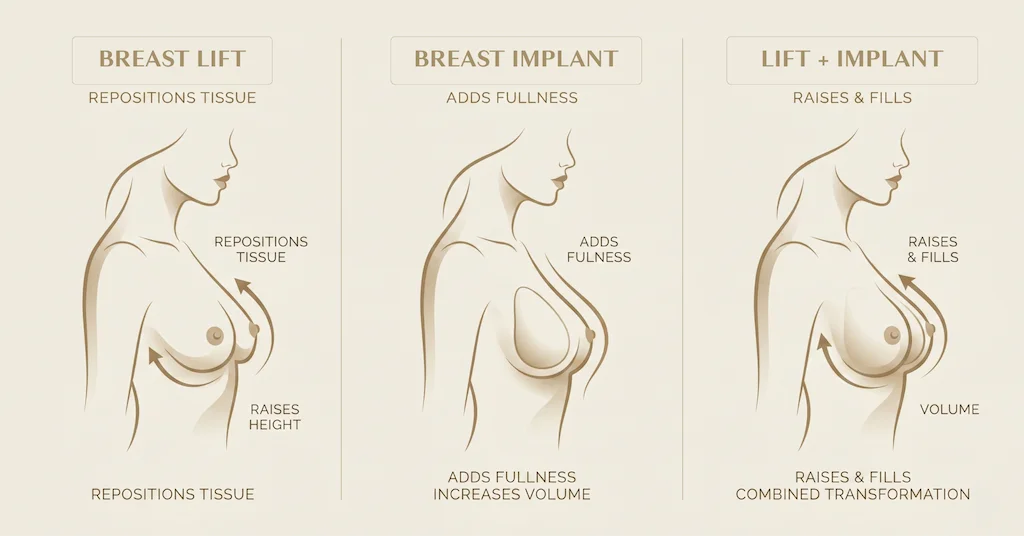 Breast Lift vs. Implants: How to Know If You Need One or Both