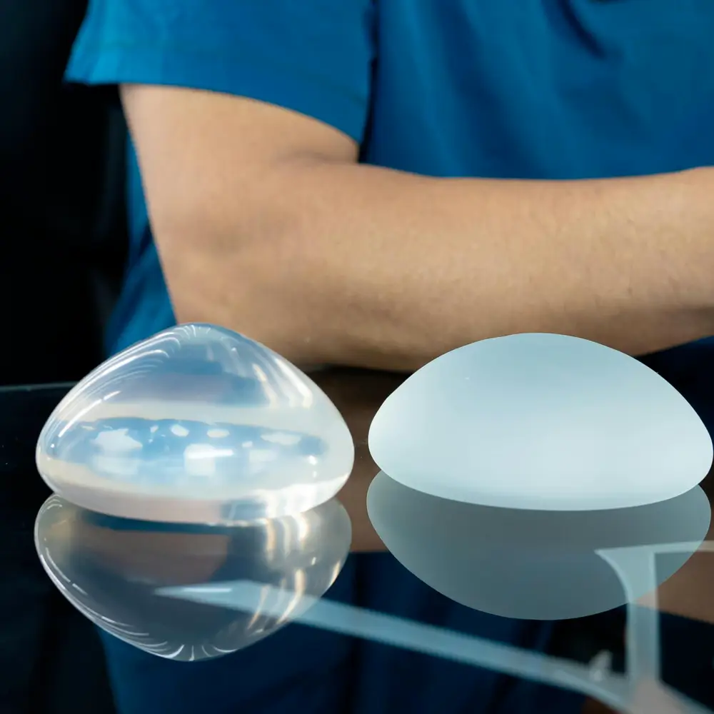 silicone or saline breast implants